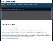 Tablet Screenshot of addicticks.com